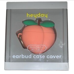 Heyday Peach Earbud Case with Clip